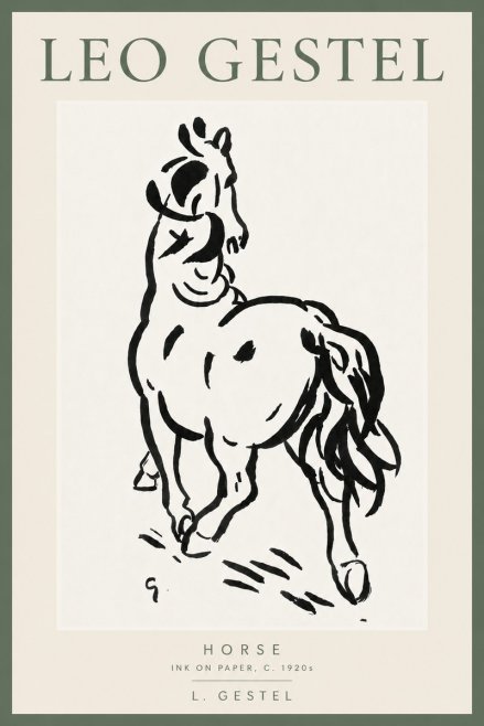 Leo Gestel Horse No6 - Póster