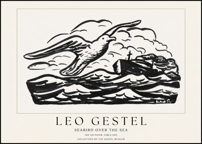 Leo Gestel Seabird over the Sea No1 - Póster