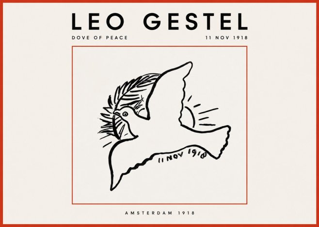 Leo Gestel Dove of Peace No2 - Póster