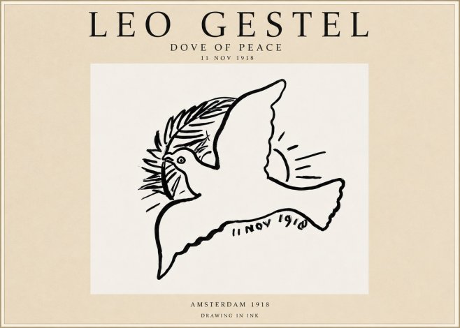 Leo Gestel Dove of Peace No3 - Póster
