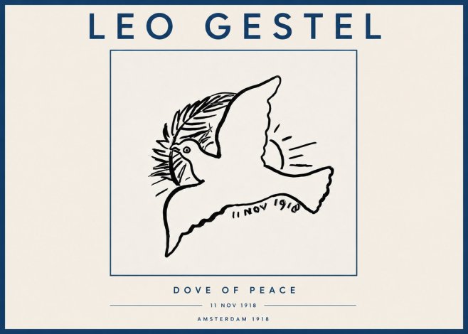 Leo Gestel Dove of Peace No4 - Póster