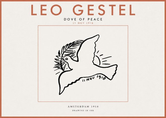 Leo Gestel Dove of Peace No5 - Póster