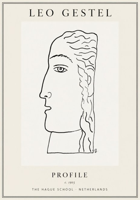 Leo Gestel Profile No1 - Póster