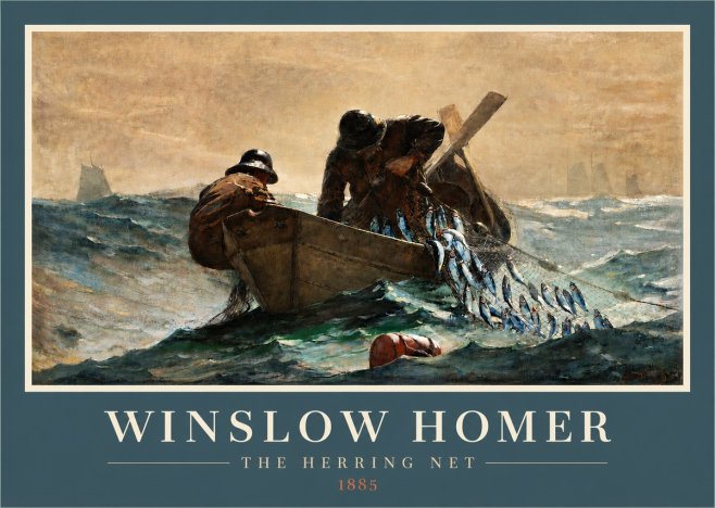Winslow Homer The Herring Net I No3 - Póster