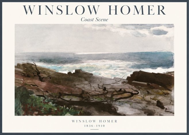 Winslow Homer Coast Scene No1 - Póster