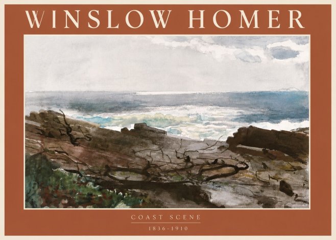 Winslow Homer Coast Scene No6 - Póster