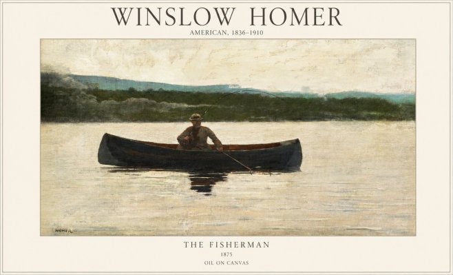 Winslow Homer The Fisherman No1 - Póster