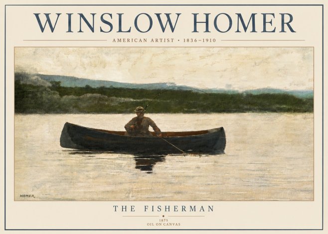 Winslow Homer The Fisherman No4 - Póster