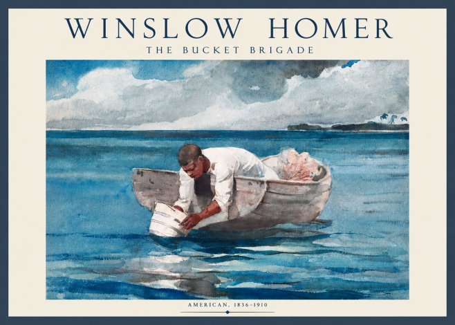 Winslow Homer The Bucket Brigade No3 - Póster