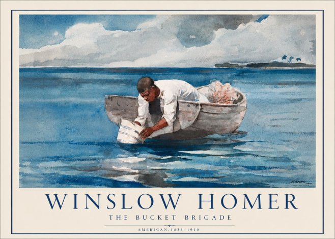 Winslow Homer The Bucket Brigade No5 - Póster