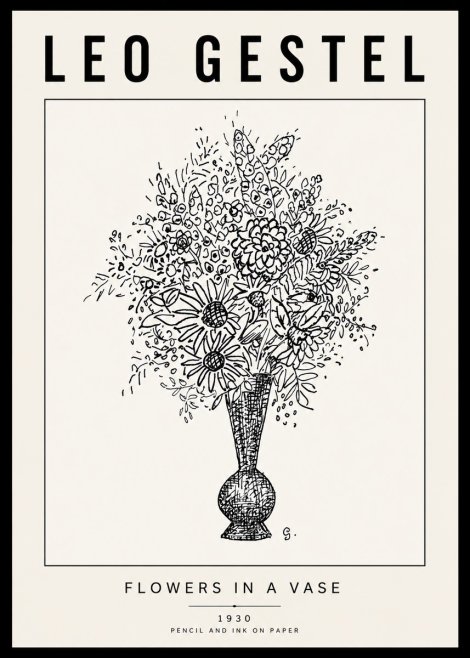 Leo Gestel Flowers in a Vase No6 - Póster