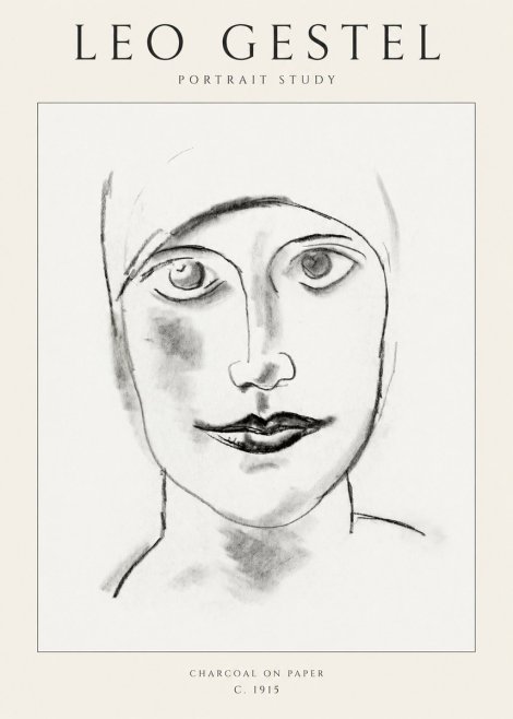 Leo Gestel Portrait Study I No1 - Póster