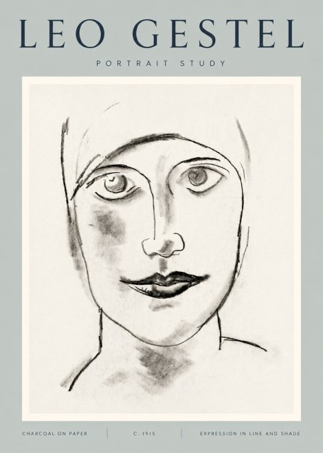 Leo Gestel Portrait Study I No5 - Póster