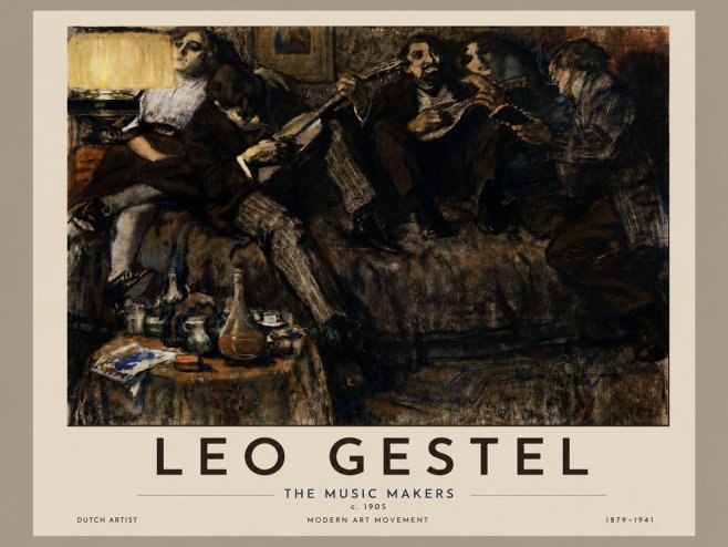 Leo Gestel The Music Makers No4 - Póster