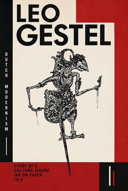 Leo Gestel Study of a Costume Figure No5 - Póster