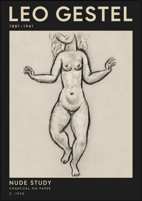 Leo Gestel Nude Study No3 - Póster