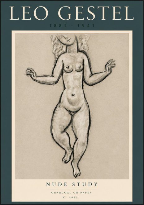 Leo Gestel Nude Study No4 - Póster