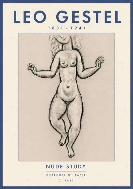 Leo Gestel Nude Study No6 - Póster