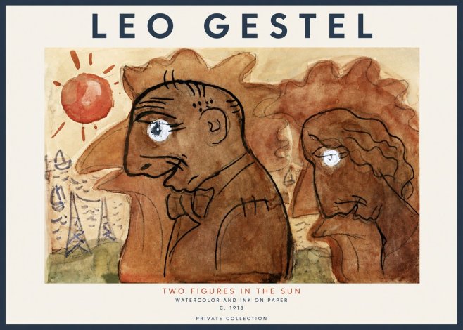 Leo Gestel Two Figures in the Sun No2 - Póster