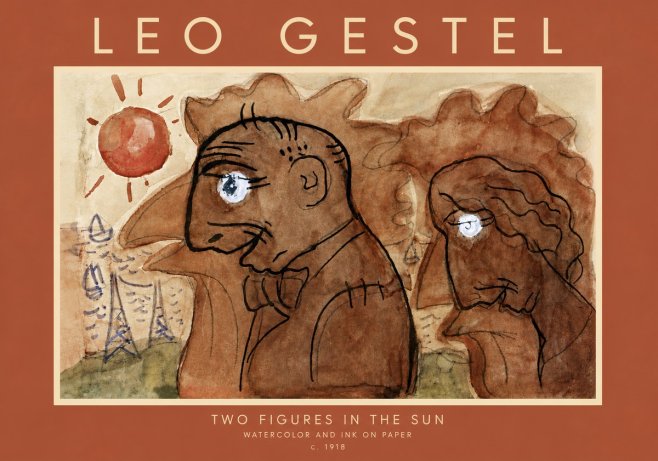Leo Gestel Two Figures in the Sun No5 - Póster