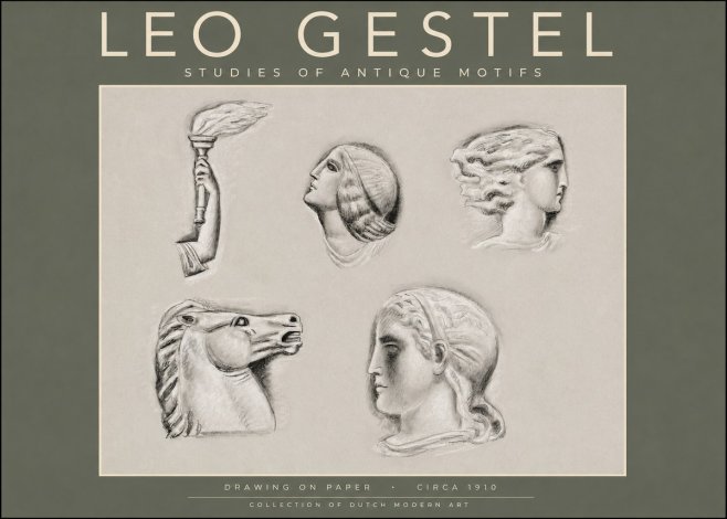 Leo Gestel Studies of Antique Motifs No2 - Póster