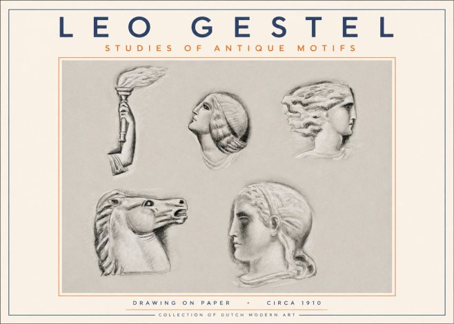 Leo Gestel Studies of Antique Motifs No3 - Póster