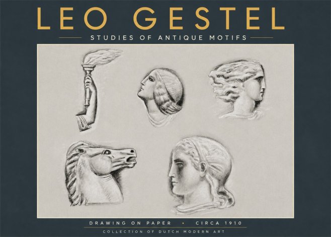Leo Gestel Studies of Antique Motifs No5 - Póster