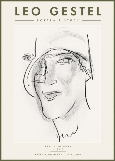 Leo Gestel Portrait Study II No3 - Póster