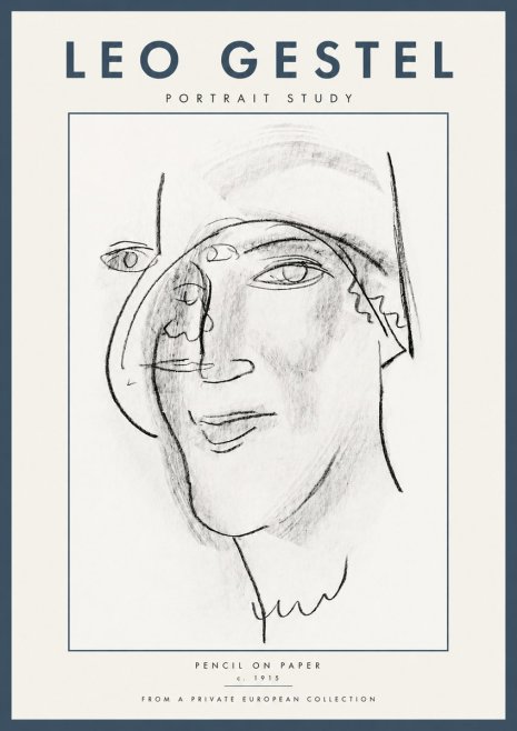 Leo Gestel Portrait Study II No5 - Póster
