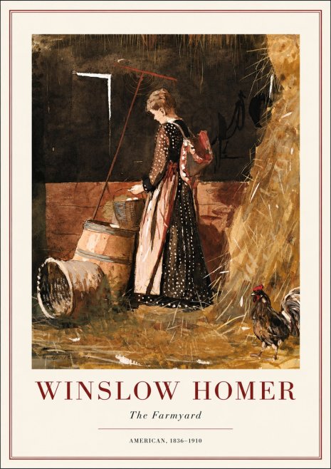 Winslow Homer The Farmyard No3 - Póster