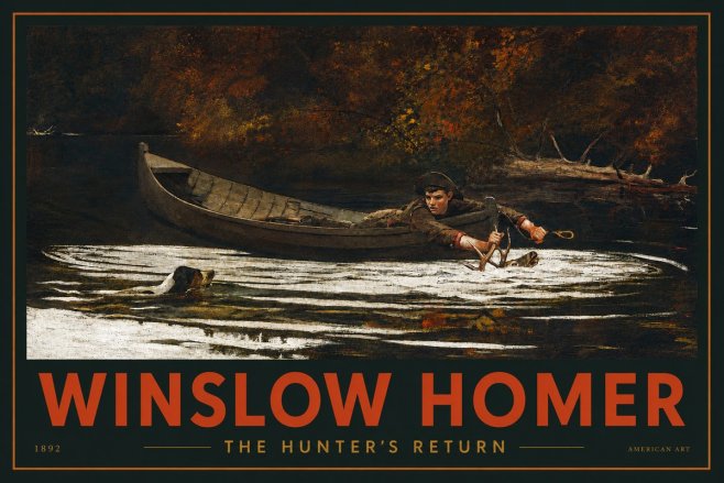 Winslow Homer The Hunter's Return No2 - Póster