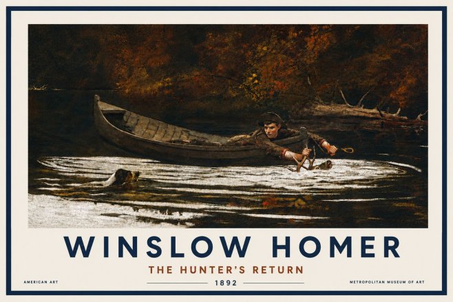 Winslow Homer The Hunter's Return No4 - Póster