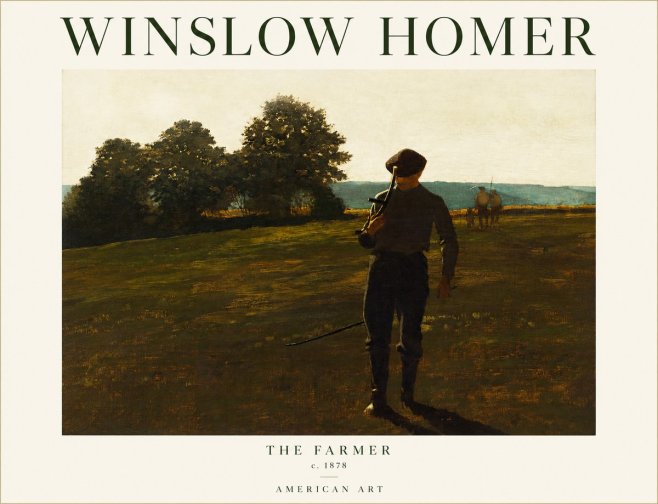 Winslow Homer The Farmer No1 - Póster