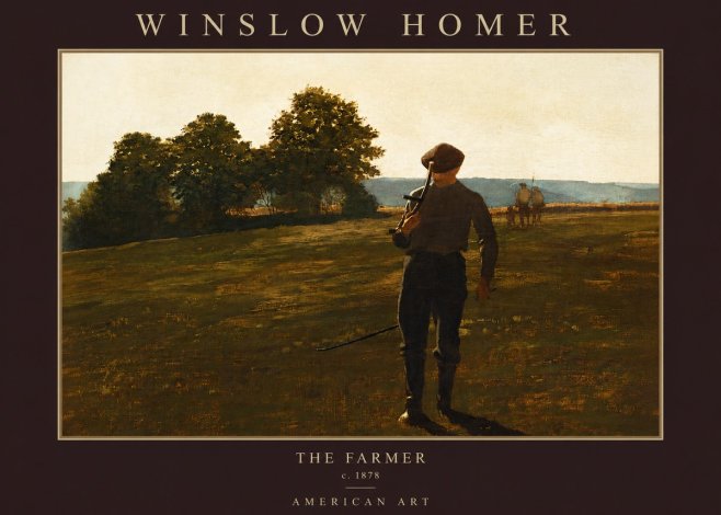 Winslow Homer The Farmer No2 - Póster