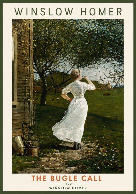 Winslow Homer The Bugle Call No2 - Póster