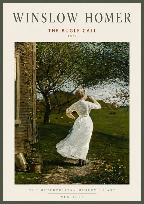 Winslow Homer The Bugle Call No3 - Póster
