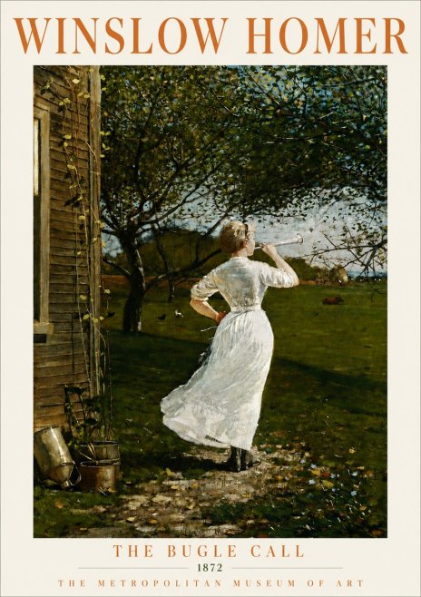 Winslow Homer The Bugle Call No4 - Póster