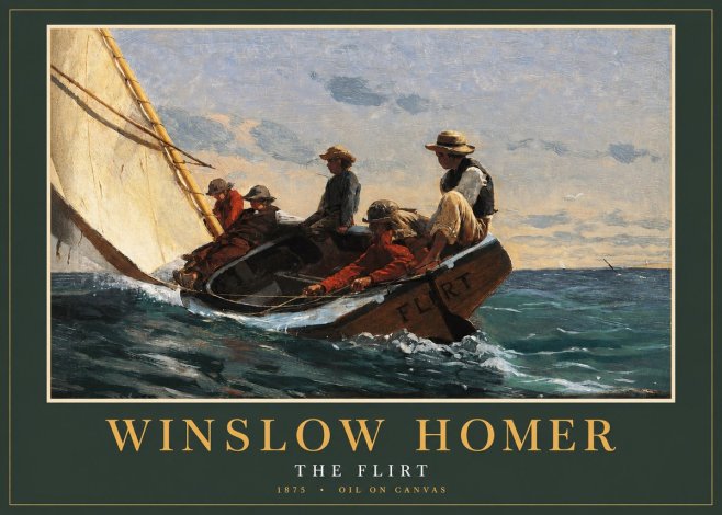 Winslow Homer The Flirt No2 - Póster