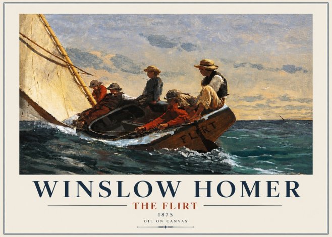 Winslow Homer The Flirt No4 - Póster