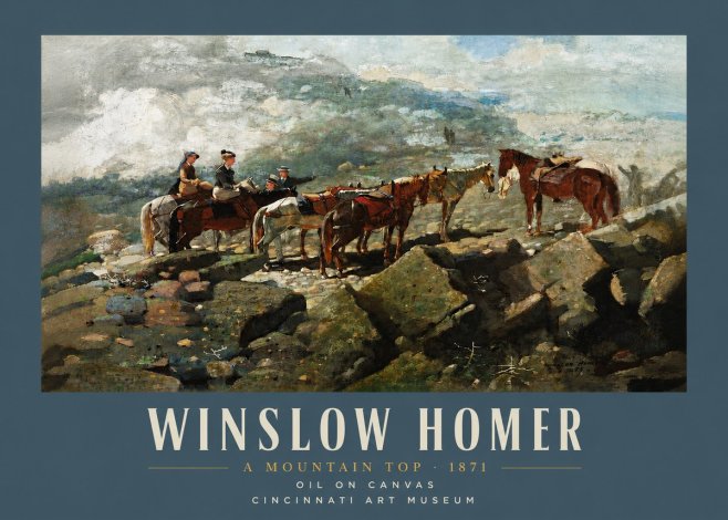 Winslow Homer A Mountain Top No4 - Póster
