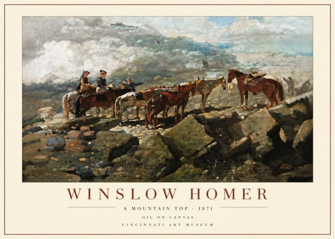 Winslow Homer A Mountain Top No6 - Póster