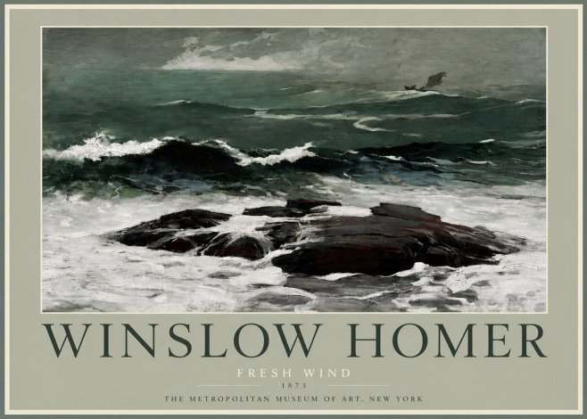 Winslow Homer Fresh Wind No2 - Póster