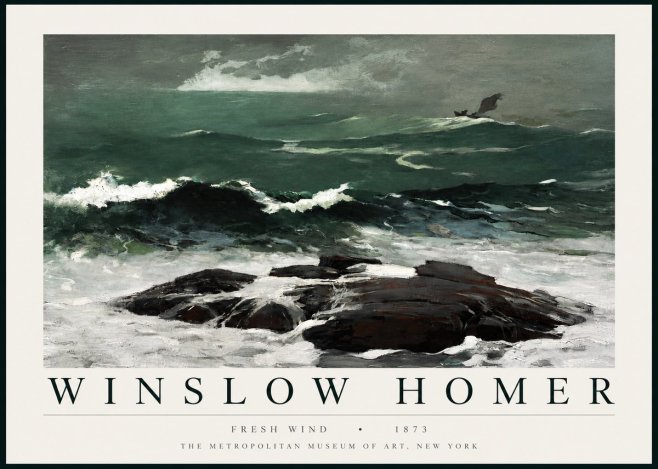 Winslow Homer Fresh Wind No3 - Póster