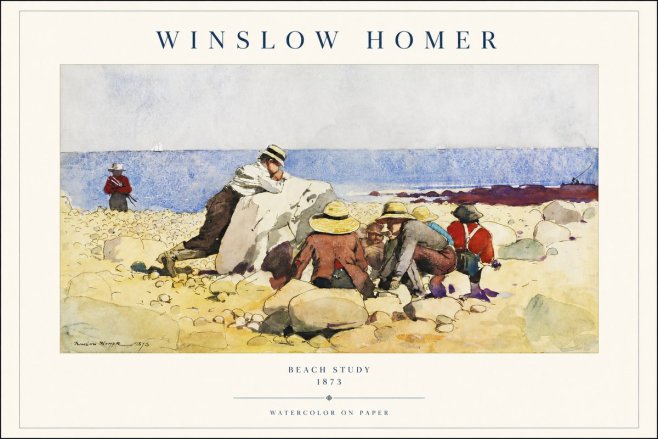 Winslow Homer Beach Study No1 - Póster