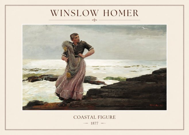Winslow Homer Coastal Figure No1 - Póster