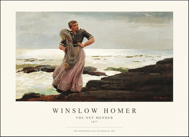 Winslow Homer Coastal Figure No2 - Póster