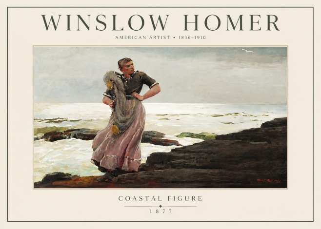 Winslow Homer Coastal Figure No3 - Póster
