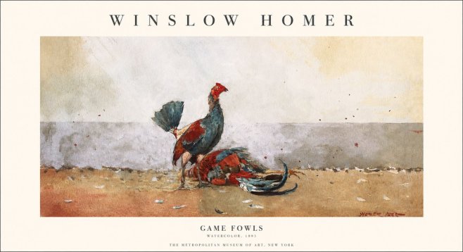 Winslow Homer Game Fowls No1 - Póster
