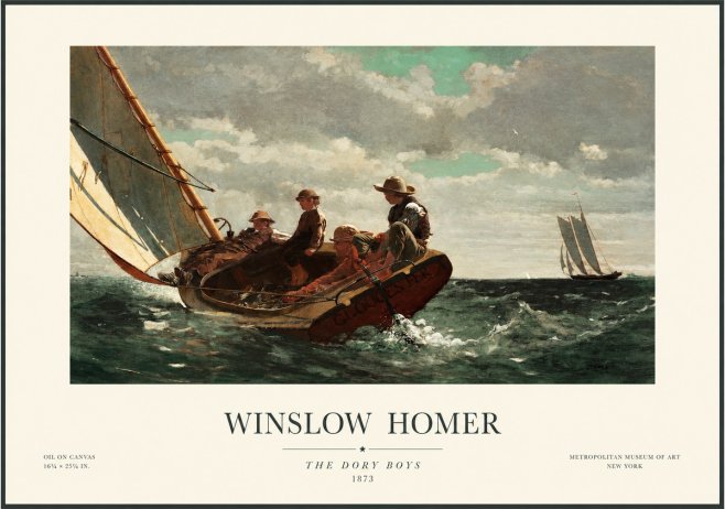Winslow Homer The Dory Boys No1 - Póster