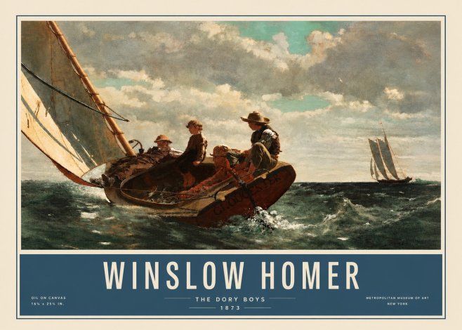 Winslow Homer The Dory Boys No3 - Póster